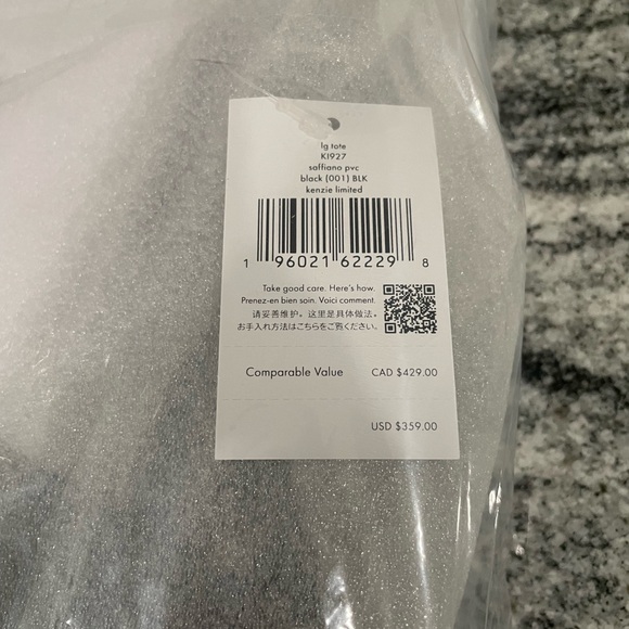 Kate Spade Large Tote Bag, Kenzie Limited Edition, Black - Picture 9 of 10